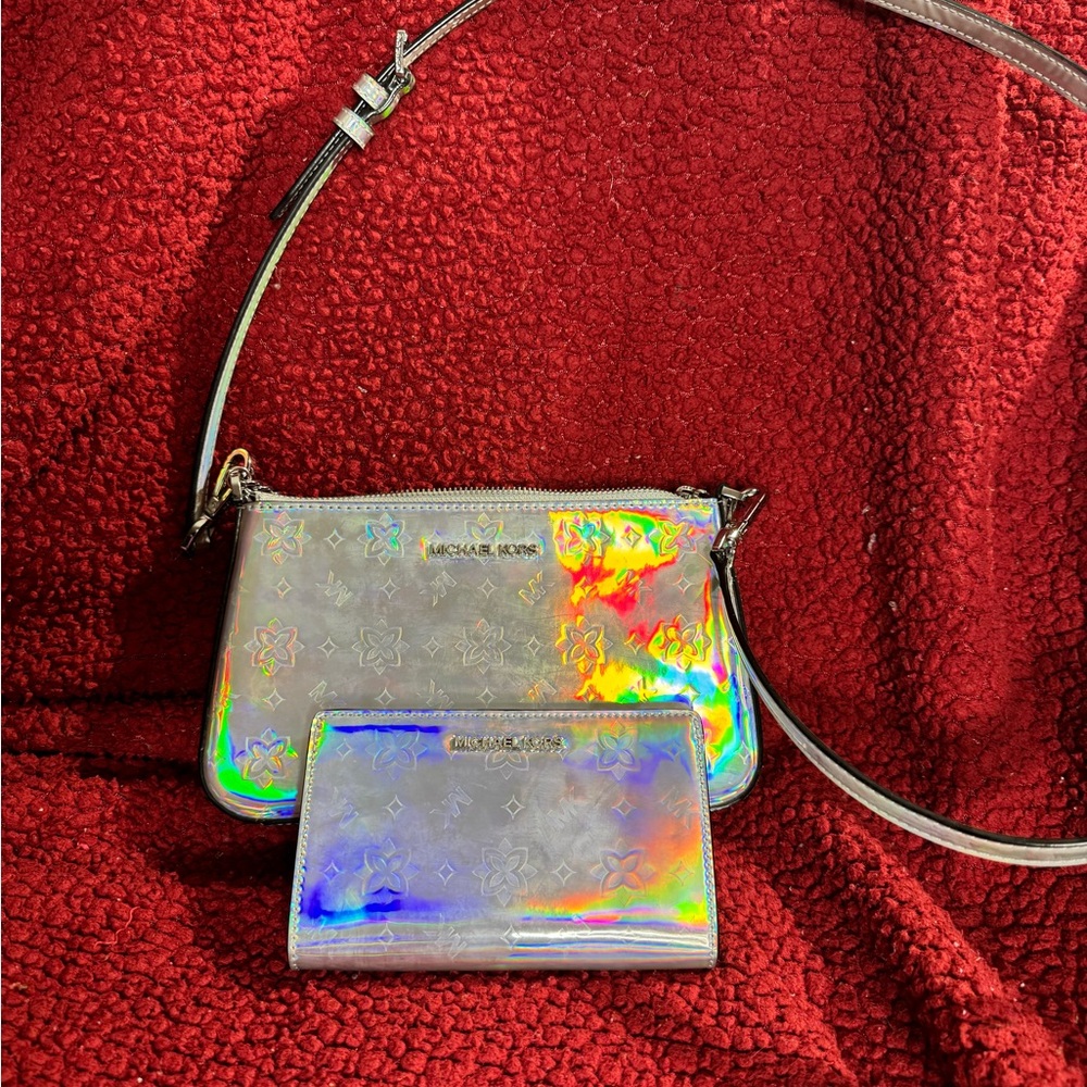 Michael Kors Iridescent Crossbody Bag Set